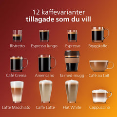 Philips Serie 5400 Kaffeevollautomat – LatteGo Milchsystem, 12 Kaffeespezialitten, Intuitives Display, 4 Benutzerprofile, Chrom (EP5447/90)