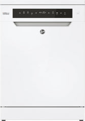 Hoover HF 4C6F0PW Geschirrspüler; 14 Maßgedecke; Freistehend, 60 cm breit; Energieeffizienzklasse C; Smarte Bedienung mit WiFi + Bluetooth-Technologie