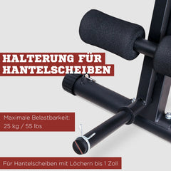 HOMCOM Hantelbank multifunktional klappbar 7-fach verstellbar