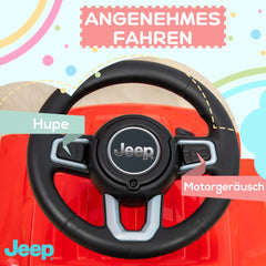 AIYAPLAY Rutschauto Kinderfahrzeug mit Stauraum & Kippschutz Rot