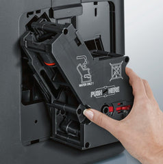 SIEMENS Kaffeevollautomat EQ6 plus s300 TE653501DE, für viele Kaffeespezialitäten, Milch-Aufschäumdüse, Keramikmahlwerk, Doppeltassenfunktion, Antikalk, automatische Dampfreinigung, 1500 W, silber