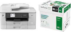 Brother MFC-J6940DW DIN A3 4-in-1 Farbtintenstrahl-Multifunktionsgerät (2 x 250 Blatt Papierkassette, Drucken, scannen, kopieren, faxen), Weiß, Mittel