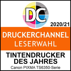 Canon PIXMA TS6350a Drucker Farbtintenstrahl Multifunktionsgerät DIN A4 (Fotodrucker, Scanner, Kopierer, OLED, 4.800x1.200 dpi, USB, WLAN, 5 separate Tinten, Duplexdruck, 2 Papierzuführungen), schwarz