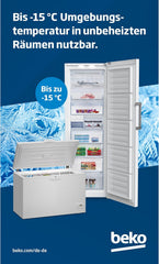 Beko FSE1074N b100 Tisch-Gefrierschrank, 95 l Gefrieren, Stand-Gefrierschrank, MinFrost minimale Eisbildung, 37 dB, Weiß