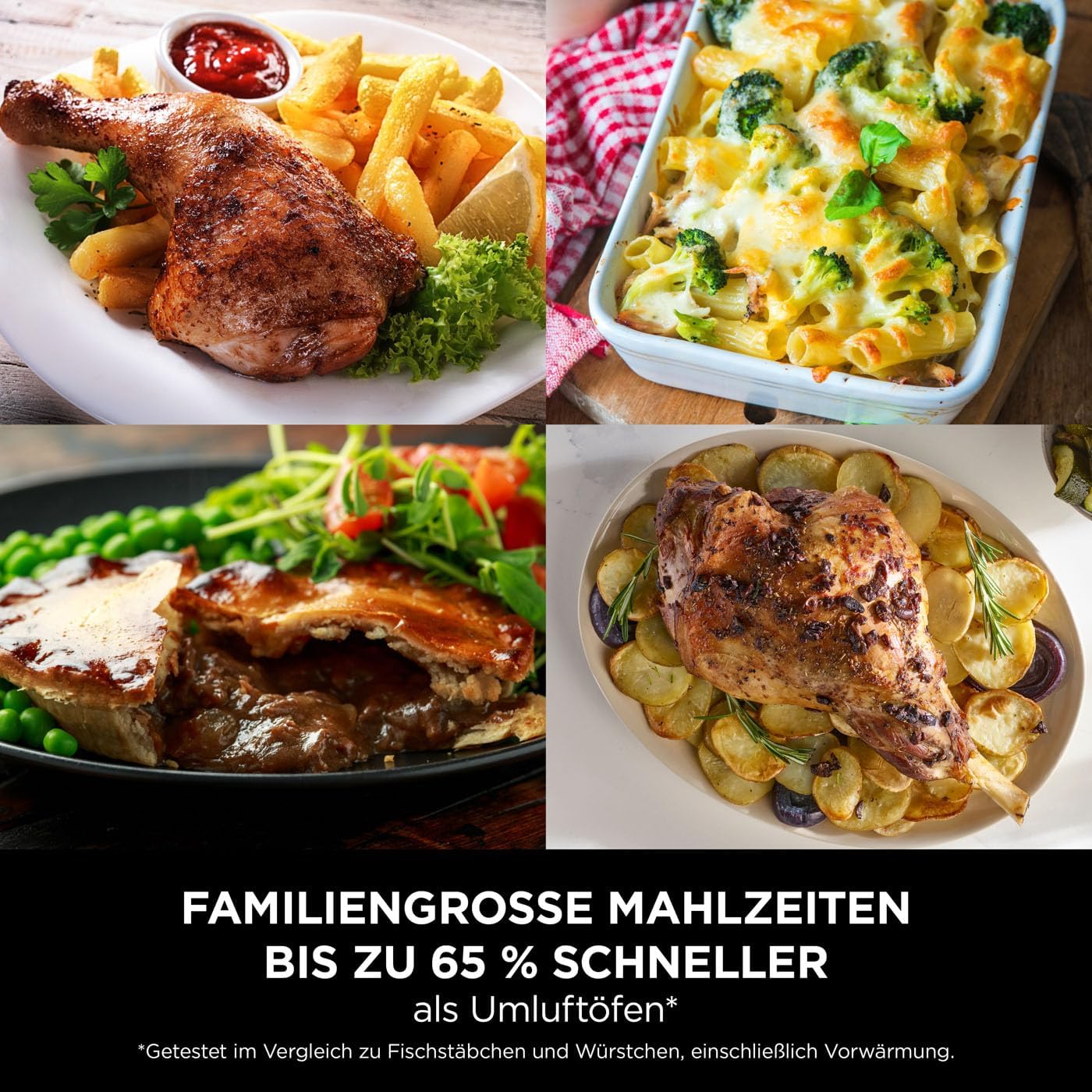 Ninja Heißluftfritteuse MAX PRO, 6,2 L, ölfrei, große Schublade, Rösten, Backen, Air Fry, Antihaftbeschichtet, Spülmaschinenfester Korb & Crisper Gittereinsatz, Silikonzange, Schwarz/Kupfer, AF180EUCP