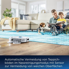 BISSELL SpinWave R5 | Saugroboter mit Wischmopp | LIDAR-Navigation | Teppichbden und Teppiche Erkennung | Leistungsstarkes Saugen bis 2000pa | Kabelloser Staubsauger | 61 dB | Wei | 3475N
