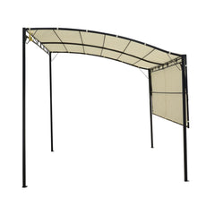 Outsunny Pergola Gartendach klappbares Seitendach Wandmontage