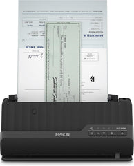 Epson Wi-Fi Scanner ES-C320W, kompakter A4 Business Scanner mit geringem Stromverbrauch, Duplex-Einzugscanner mit vielseitiger Medienverarbeitung, schwarz