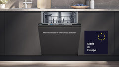 Siemens SN43ES14VE, iQ300 Smarter Geschirrspüler, Unterbau-Spülmaschine mit Besteckschublade, 60 cm, automatische Türöffnung dank autoOpen dry, besonders leise mit iQdrive-Motor, aquaStop, Edelstahl
