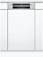Bosch SPV2IKX10E Serie 2 Smarter Geschirrspüler vollintegriert, 45 cm breit, Besteckkorb, Extra Trocknen auf Knopfdruck, InfoLight roter Lichtpunkt am Boden, AquaStop Schutz gegen Wasserschäden, Weiß