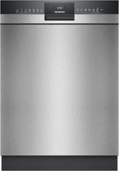 Siemens SN43ES14VE, iQ300 Smarter Geschirrspüler, Unterbau-Spülmaschine mit Besteckschublade, 60 cm, automatische Türöffnung dank autoOpen dry, besonders leise mit iQdrive-Motor, aquaStop, Edelstahl