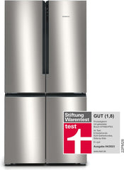 SIEMENS KF96NVPEA iQ300 Multi-Door-Kühlschrank, 183 x 91 cm, 405 L Kühlen & 200 L Gefrieren, hyperFresh längere Frische, noFrost nie wieder abtauen, superCooling schnellere Kühlung