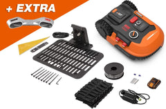 WORX Landroid M WR141E Mhroboter/Akkurasenmher für kleine Grten bis 500 qm/Selbstfahrender Rasenmher für einen sauberen Rasenschnitt, Bunt
