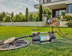 Gardena Gartenpumpe 6500 SilentComfort: Extra leise Bewässerungspumpe via App steuerbar, Fördermenge 6500 l/h, Trockenlaufsicherung, rostfreier Edelstahl, stromsparend und wasserfest (9059-20)