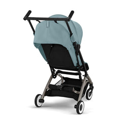 CYBEX Gold Kinderwagen Libelle mit One-Pull Harness, Von ca. 6 Monaten bis ca. 4 Jahre (max. 22 kg), Ultraleicht (nur 6 kg), Almond Beige (Beige mit taupefarbenem Rahmen)