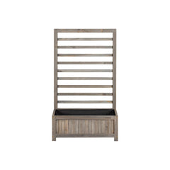 PARKSIDE® Pflanzkasten mit Rankgitter, mit umweltfreundlicher Lasur (Grau) - B-Ware neuwertig