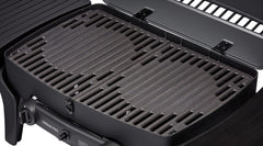 EndersGasgrill Urban II Pro, Tischgrill, Grillen-, Kochen- und Backen Funktion, 2 Brenner Edelstahl, mit Grill-Thermometer, Balkon-, Camping-Grill, Aluguss-Gehäuse, Gusseisen-Rost, #2062