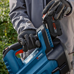 Bosch Professional BITURBO Akku-Gebläse GBL 18V-750 (Volumenstrom von 780 m³/h, Luftgeschwindigkeit von bis zu 198 km/h, variable Drehzahl)