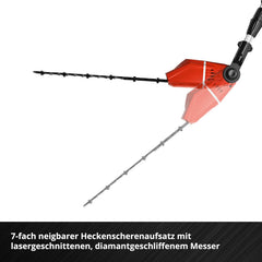 Einhell Akku Multifunktionswerkzeug GE-HC 18 Li T-Solo (2-in-1 Heckenschere und Motorsge, Oregon Schwert, ohne Akku & Ladegert)