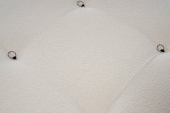 Bubble Beige L1 Ecksofa - Weiss