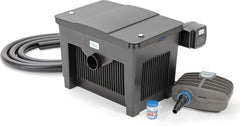 OASE 56789 Durchlauffilter BioSmart Set 36000 geeignet für Teiche bis 36 m³, Filtersystem, Filterkomplettset inkl Filtermaterial, Teichpumpe und UVC Klärer