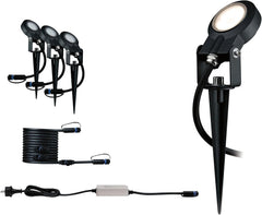 Paulmann Leuchten Paulmann 93696 Outdoor Plug & Shine 3er-Set Spot Sting Basisset IP67 3000K 3 x 6W
