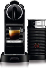 Nespresso De'Longhi EN267.BAE Citiz Kaffeemaschine mit Milchaufschäumer, Energiesparfunktion, 1710W, 1 Liter, 37.2 x 21.8 x 27.7 cm, Schwarz