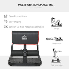 HOMCOM Sissy Squat Kniebeugentrainer 3in1 höhenverstellbar