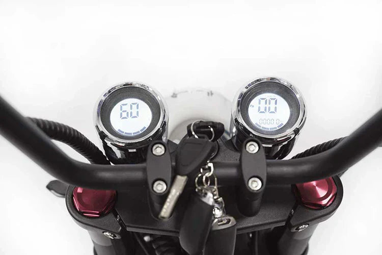 Mangosteen M1P Elektro-Chopper in Mattschwarz – 2000W Bürstenloser Motor, 60 km/h Hchstgeschwindigkeit