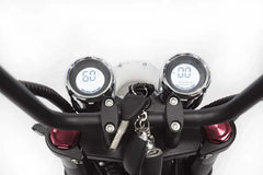 Mangosteen M1P Elektro-Chopper in Mattschwarz – 2000W Bürstenloser Motor, 60 km/h Hchstgeschwindigkeit