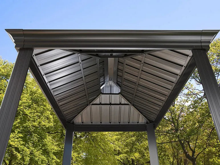 SOJAG Canada Pavillon »Messina«, aus Aluminium und Stahl, mit Seitenablagen u. Rauchablass