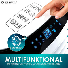 KESSER 4in1 Mobile Klimaanlage | Fernbedienung | Klimagert | Ventilator Klimaanlage | Timer | 3 Stufen | Ionisator Luftbefeuchter | Luftkühler |