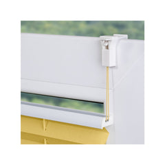 Lichtblick Klemmfix Plissee, stufenloses Einstellen, blickdicht, Montage ohne Bohren, 130 cm, 100 cm, Gelb - B-Ware neuwertig