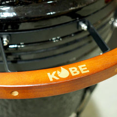 Kobe Kamado Holzkohlegrill Professional XL Black Edition, 23,5 , 113x81x113 cm