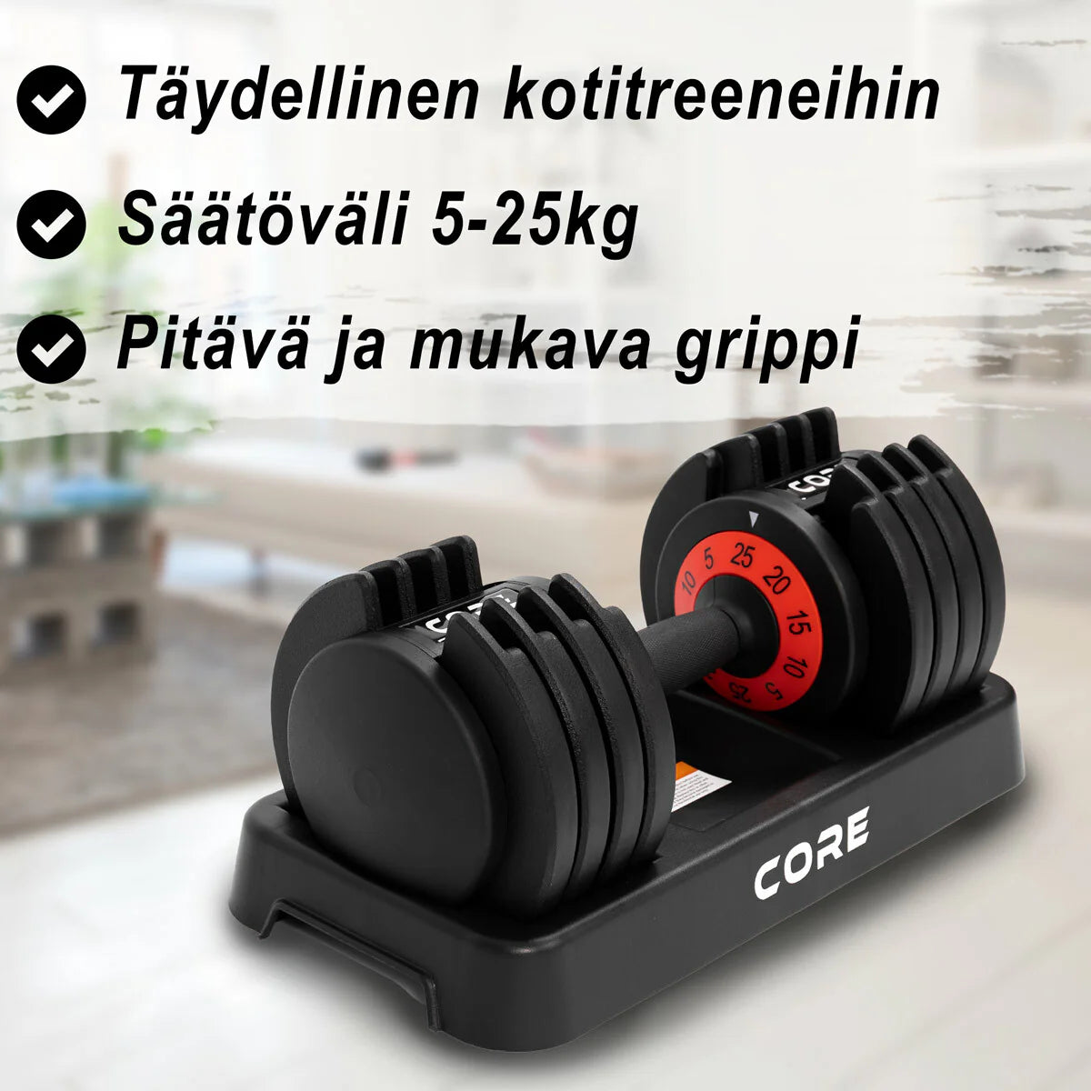 Core 2 x Verstellbare Kurzhantel, 50kg