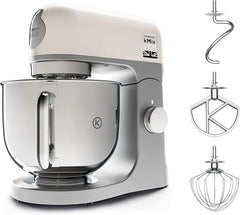 Kenwood kMix KMX750RD Küchenmaschine, 5 l Edelstahl Schüssel, Safe-Use-Sicherheitssystem, Metallgehuse, 1000 Watt, inkl. 3-Teiligem Patisserie-Set und Spritzschutz, Rot