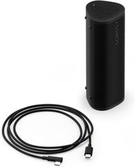 Sonos Roam 2 | Leichter, mobiler und wasserdichter Speaker mit Bluetooth, WLAN, mindestens 10 Stunden Akkulaufzeit und Voice Control für drinnen und draußen - Weiß