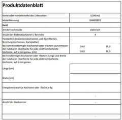 Gorenje GI6401BCE Induktions-Kochfeld / 60 cm/TouchControl/PowerBoost/Timer/ChildLock/Restwärmeanzeige/Schwarz