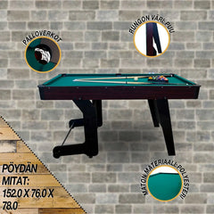 Blackwood Billardtisch Junior 5' - klappbar