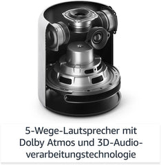 Echo Studio (Neueste Generation) | Der beste Klang, den unsere smarten WLAN- und Bluetooth-Lautsprecher je geboten haben – mit Dolby Atmos, 3D-Audio, Smart-Home-Hub und Alexa | Weiß