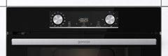 Gorenje 738971 Einbaubackofen-Set OptiBake Black Steam Pyro Set / 77L / Heißluft/Pyrolyse/ExtraSteam/GentleClose/AirFry/Pizzamode 300°C/PerfectGrill/Induktions-Kochfeld mit BridgeZone/schwarz