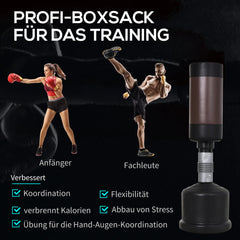 HOMCOM Standboxsack höhenverstellbar gelenkschonende Polsterung