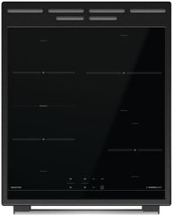 Gorenje GEIT5C61SPG Standherd mit Induktionskochfeld, 50 cm, 70 Liter,Silber, PerfectGrill, AirFry, FrozenBake, Pizza Mode 300°C, AquaClean, Made in Europe, inox