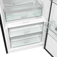 Gorenje R 619 DAXL6 Kühlschrank/AdaptTech/FreshZone/Schnellkühlfunktion/Umluft-Kühlsystem/LED Display / 398l / 185cm / EEK D/Edelstahl