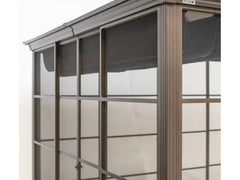 SOJAG Canada Pavillon »Castel«, aus Aluminium, inkl. Sonnensegel u. Insektenschutz, bronze