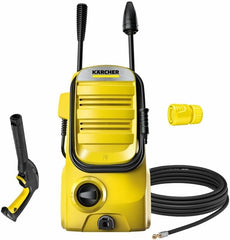 Krcher Hochdruckreiniger K Mini, leicht und kompakt, Druck: max. 110 bar, Durchfluss: 360 l/h, Flche: 20 m/h, Gewicht: 3,93 kg, Hochdruckpistole, Dreckfrser, Strahlrohr, Wasserfilter,Schwarz, Gelb