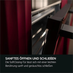 AEG Einbaubackofen – Serie 5 Ringheißluft: Gleichmäßige Garergebnisse auf 3 Ebenen – Pyrolyse Selbstreinigung – 25 Automatikprogramme – LED-Touchdisplay – Schnellaufheizung – Schwarz – BPE53516AB