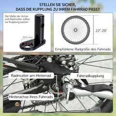 HOMCOM Fahrradanhänger Lastenanhänger faltbar große Transportbox