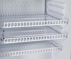 METRO Professional Mini-Kühlschrank GPC1088, 88 L, 1.052 kWh/24h, 3 Edelstahl-Drahtböden, schwarz