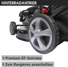 BRAST Benzin Rasenmäher mit Antrieb | 5,2kW(7PS) | Elektrostart | 48cm Schnittbreite | viele Modelle | TÜV | 4 Takt OHV Motor | 30-80mm Schnitthöhe | 60L Fangkorb | Stahlgehäuse | 19224 ESTART Speed